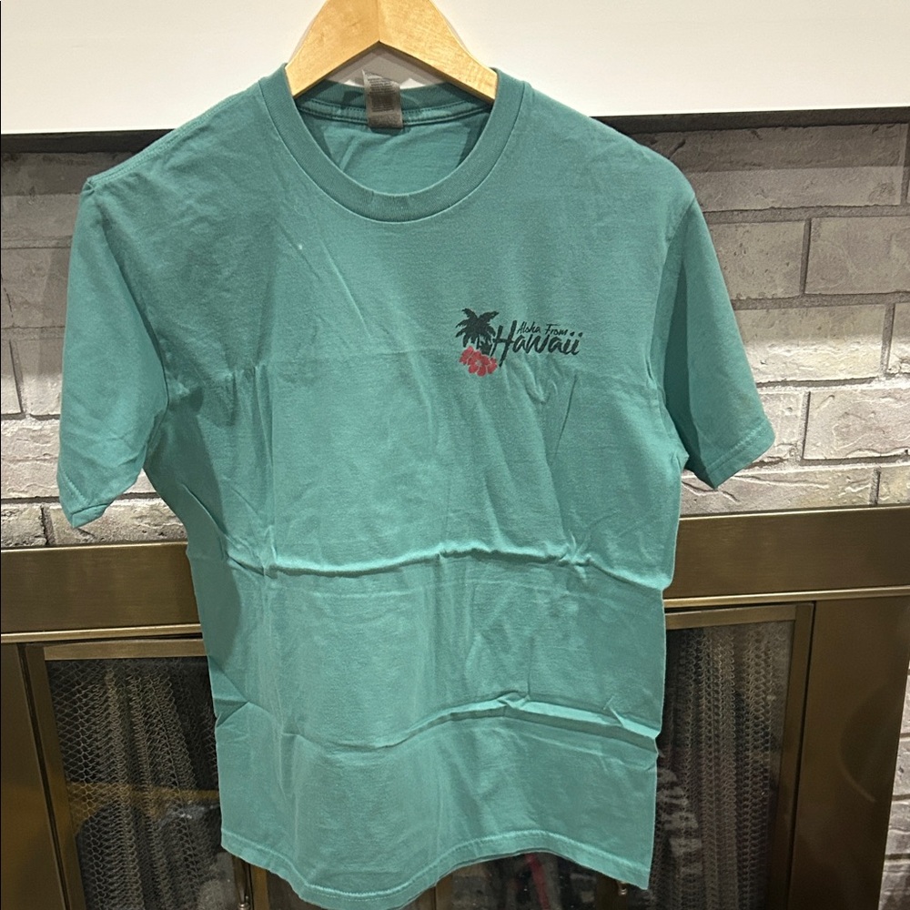 Hawaii Graphic Teal T-Shirt
